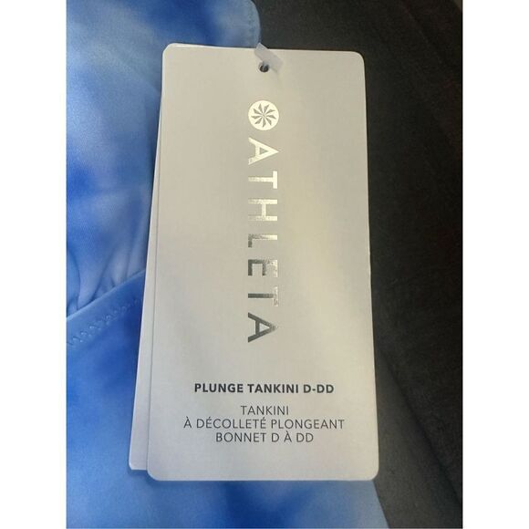 Athleta Bali blue plunge neck tankini BNWT size small - Picture 8 of 9
